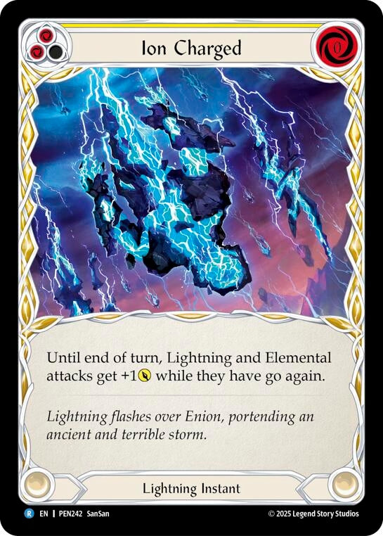 Image for Ion Charged (Yellow) (PEN242) (PEN) - Flesh and Blood TCG