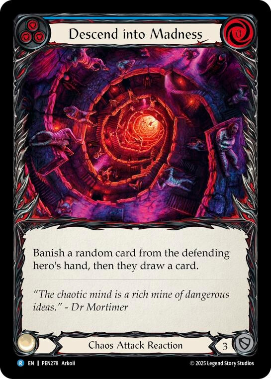 Image for Descend Into Madness (Blue) (PEN278) (PEN) - Flesh and Blood TCG