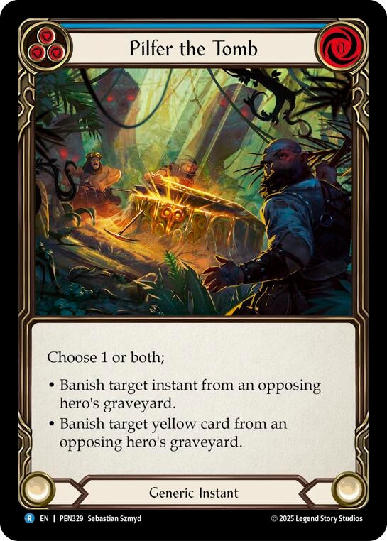 Image for Pilfer The Tomb (Blue) (PEN329) (PEN) - Flesh and Blood TCG