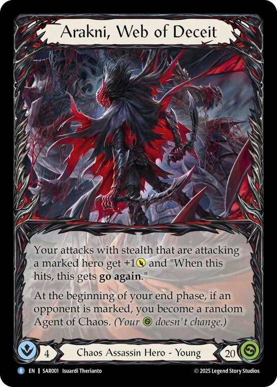 Image for Arakni, Web of Deceit (Extended Art) (SAR001) - Flesh and Blood TCG