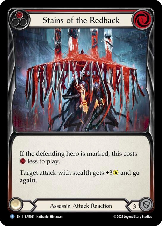 Image for Stains of the Redback (SAR021) - Flesh and Blood TCG