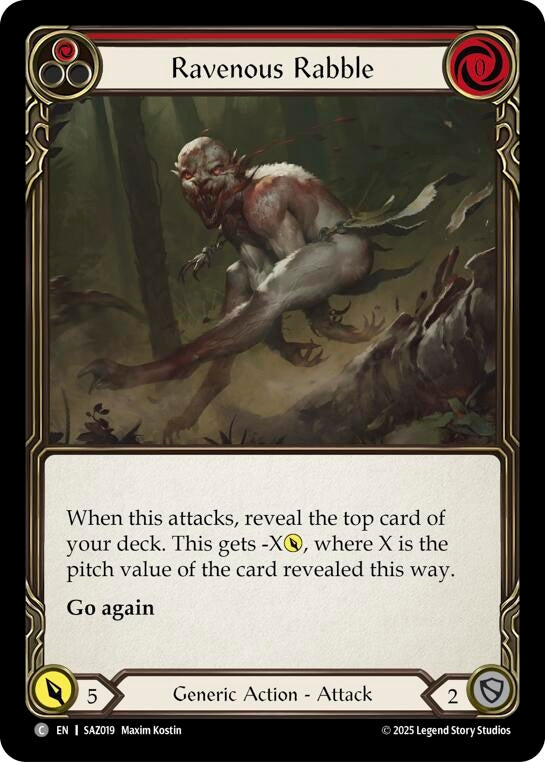 Image for Ravenous Rabble (SAZ019) - Flesh and Blood TCG