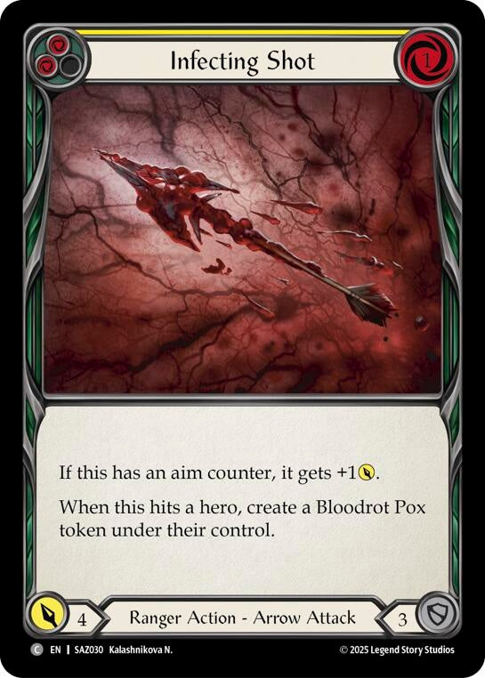 Image for Infecting Shot (Yellow) (SAZ030) - Flesh and Blood TCG