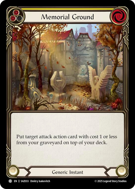 Image for Memorial Ground (SAZ033) - Flesh and Blood TCG