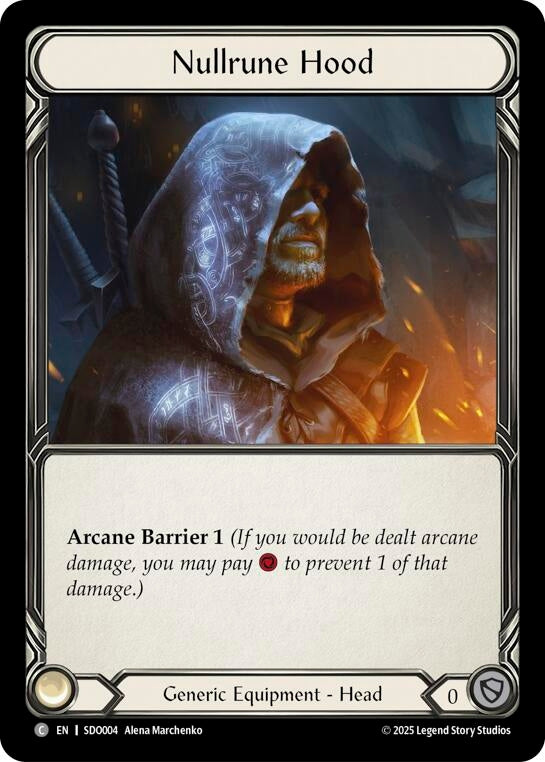 Image for Nullrune Hood (SDO004) (SDO004) - Flesh and Blood TCG