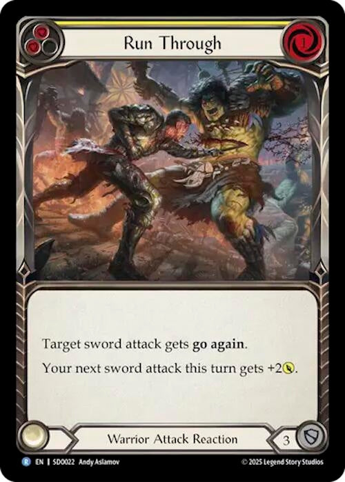 Image for Run Through (SDO022) - Flesh and Blood TCG