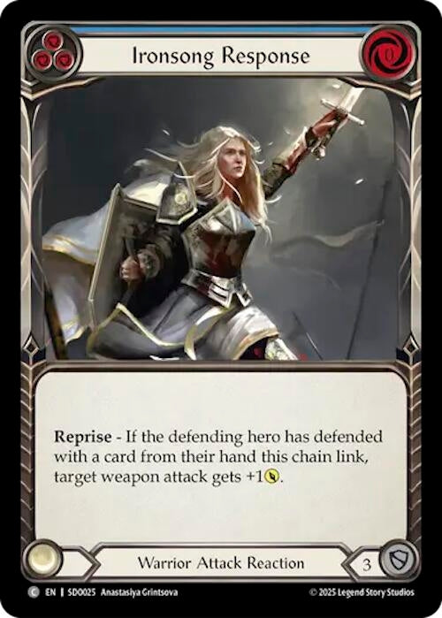 Image for Ironsong Response (Blue) (SDO025) - Flesh and Blood TCG