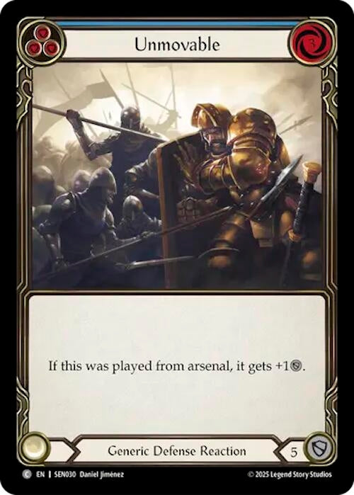 Image for Unmovable (Blue) (SEN030) - Flesh and Blood TCG