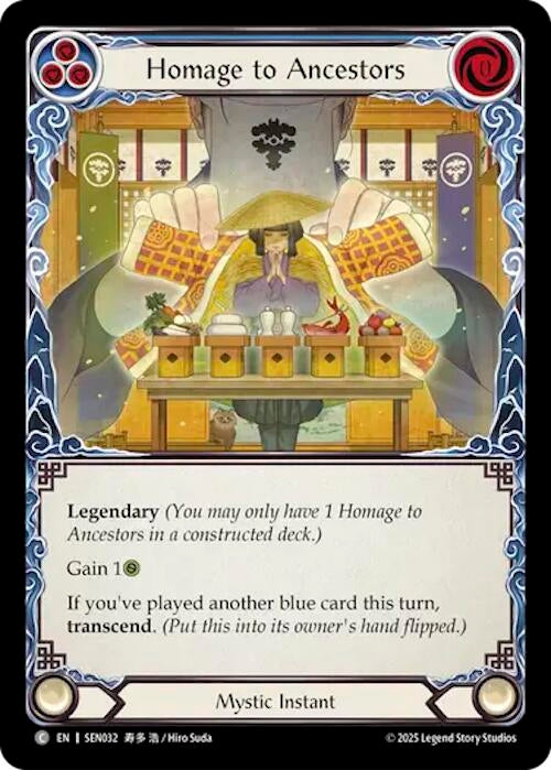 Image for Homage to Ancestors // Inner Chi (SEN032) - Flesh and Blood TCG
