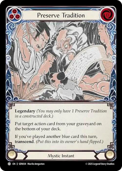 Image for Preserve Tradition // Inner Chi (SEN034) - Flesh and Blood TCG