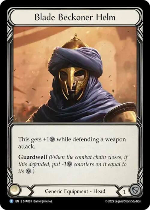 Image for Blade Beckoner Helm (SFA003) (SFA003) - Flesh and Blood TCG