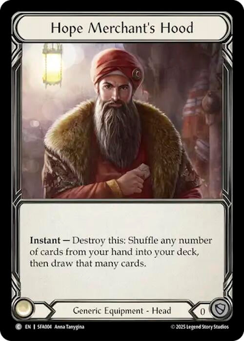Image for Hope Merchant's Hood (SFA004) - Flesh and Blood TCG