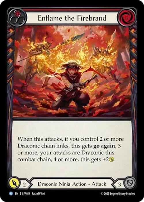 Image for Enflame the Firebrand (SFA014) - Flesh and Blood TCG