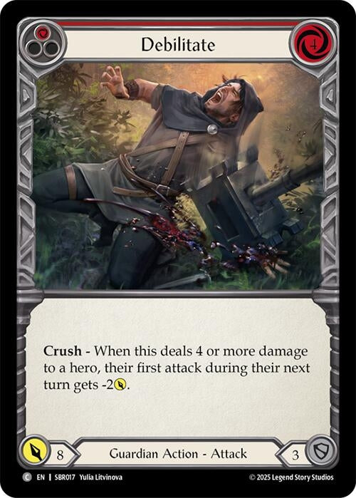 Image for Debilitate (Red) (SBR017) - Flesh and Blood TCG