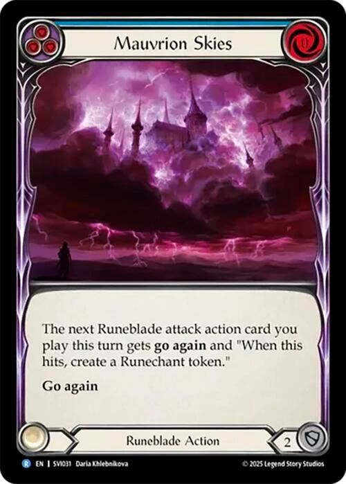 Image for Mauvrion Skies (Blue) (SVI031) - Flesh and Blood TCG