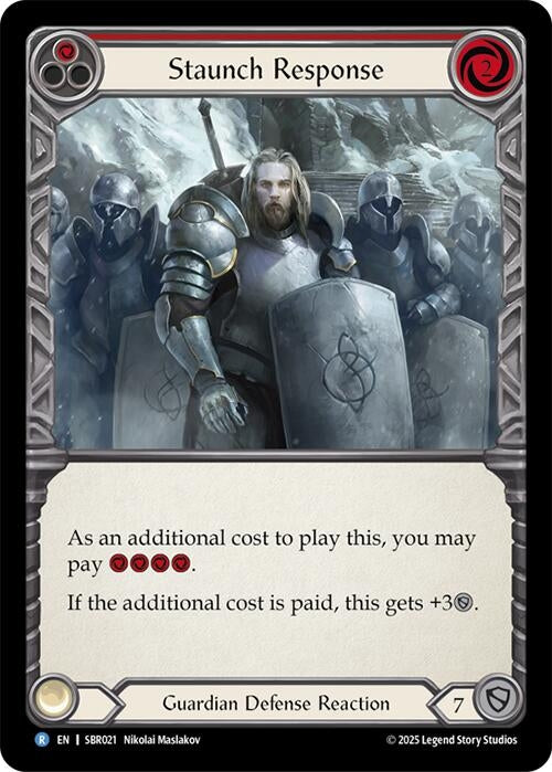 Image for Staunch Response (SBR021) - Flesh and Blood TCG