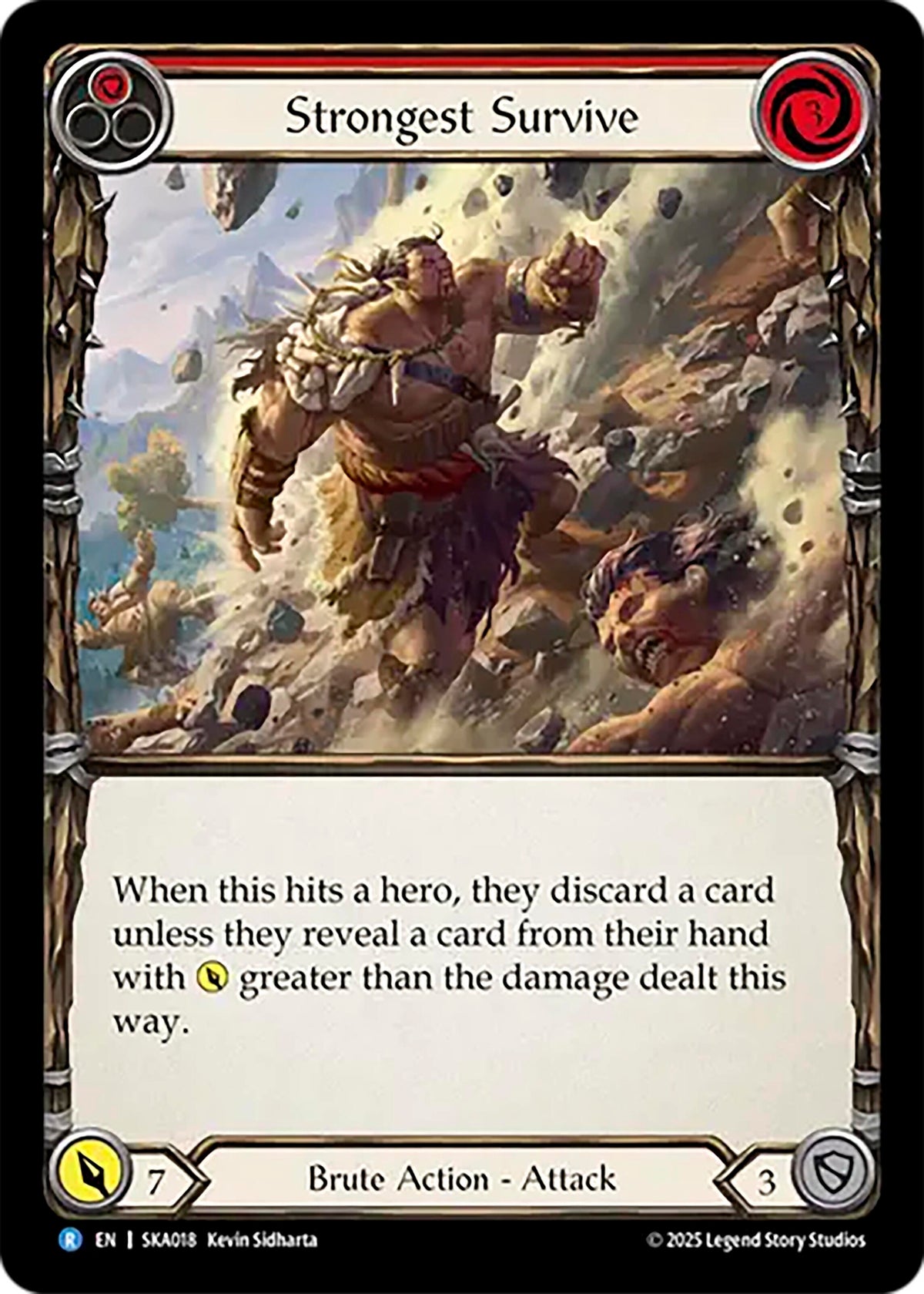 Image for Strongest Survive (Red) (SKA018) - Flesh and Blood TCG