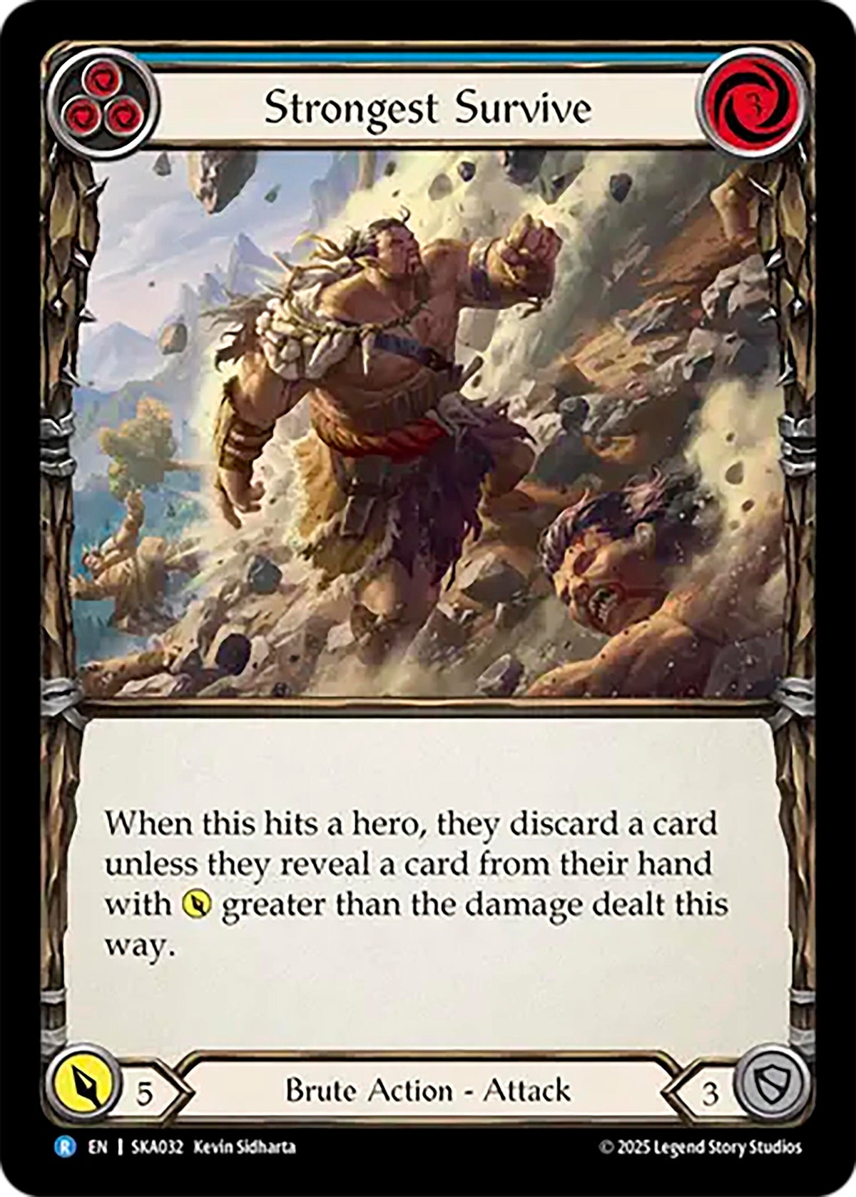 Image for Strongest Survive (Blue) (SKA032) - Flesh and Blood TCG