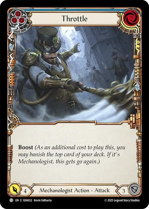 Image for Throttle (Blue) (SDA032) - Flesh and Blood TCG