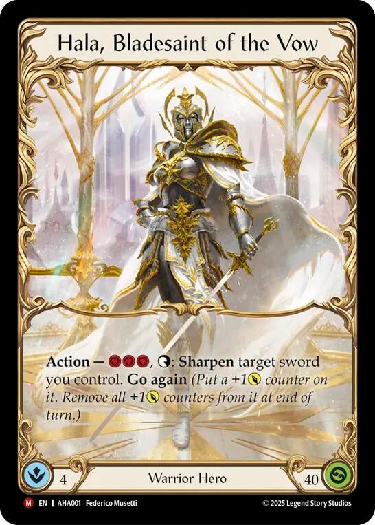 Image for Hala, Bladesaint of the Vow (AHA001) (AHA) - Flesh and Blood TCG