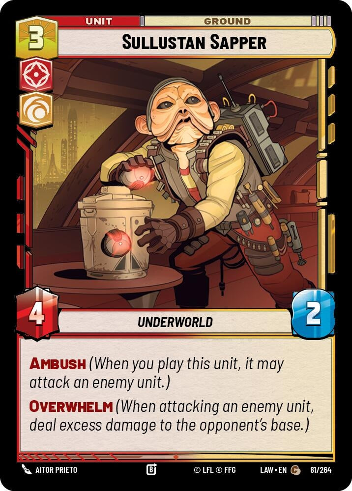 Image for Sullustan Sapper (81/264) (LAW) - Star Wars: Unlimited