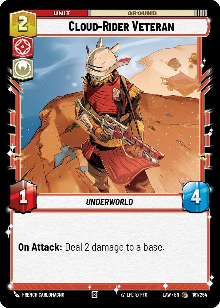 Image for Cloud-Rider Veteran (181/264) (LAW) - Star Wars: Unlimited