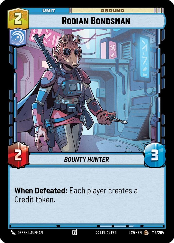 Image for Rodian Bondsman (116/264) (LAW) - Star Wars: Unlimited