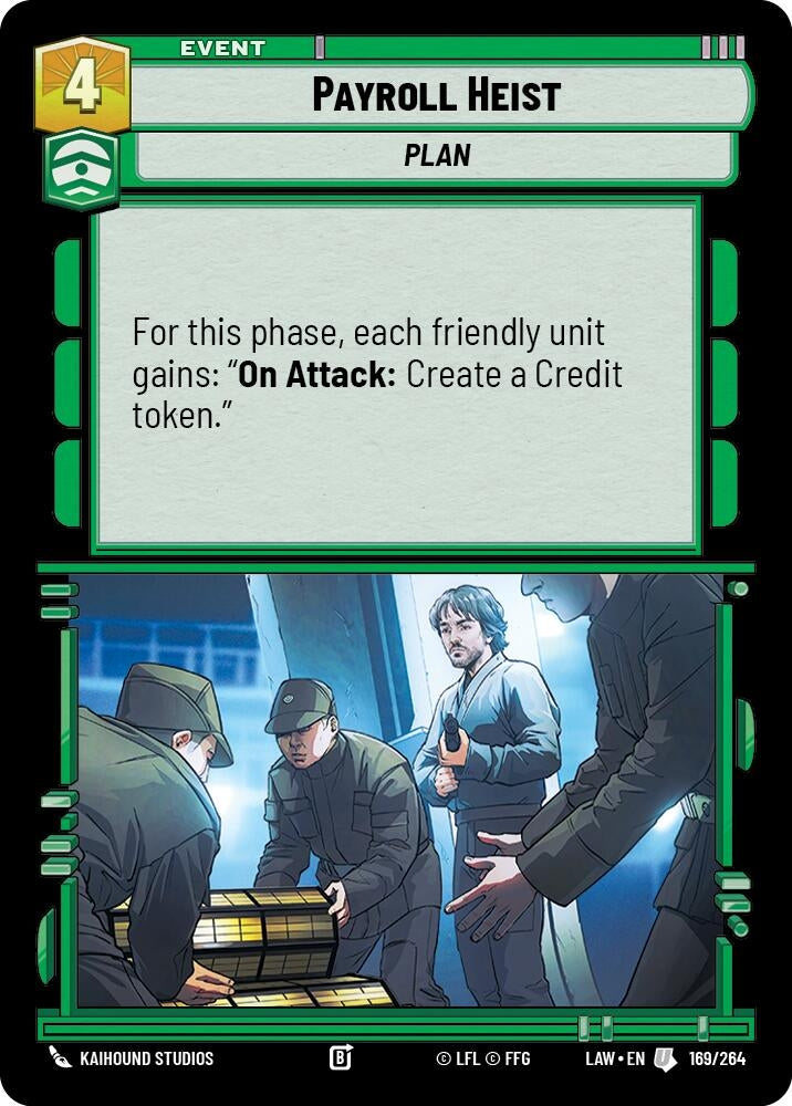 Image for Payroll Heist (169/264) (LAW) - Star Wars: Unlimited