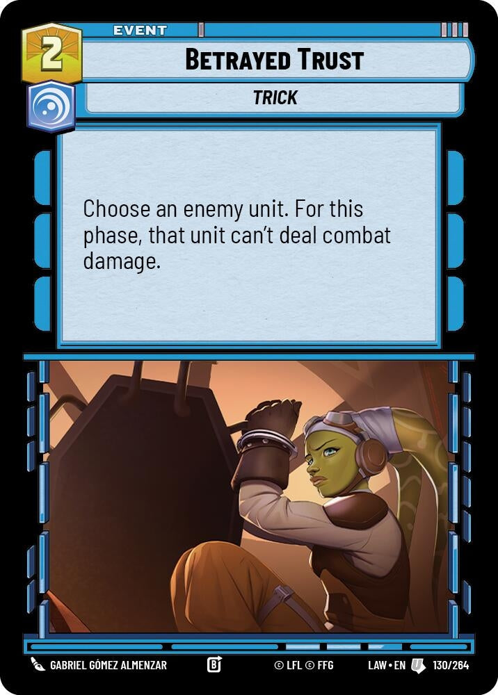 Image for Betrayed Trust (130/264) (LAW) - Star Wars: Unlimited