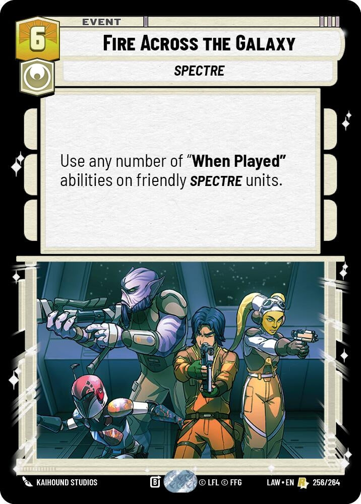 Image for Fire Across the Galaxy (256/264) (LAW) - Star Wars: Unlimited