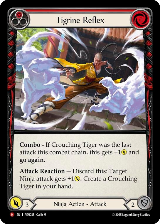 Image for Tigrine Reflex (Red) (PEN035) (PEN) - Flesh and Blood TCG