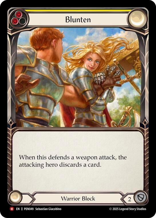 Image for Blunten (Yellow) (PEN049) (PEN) - Flesh and Blood TCG