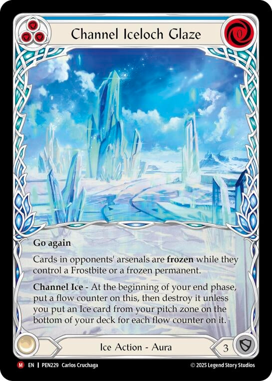 Image for Channel Iceloch Glaze (Blue) (Extended Art) (PEN229) (PEN) - Flesh and Blood TCG
