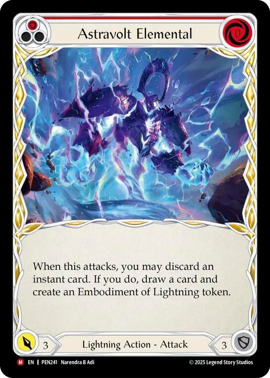 Image for Astravolt Elemental (Red) (PEN241) (PEN) - Flesh and Blood TCG