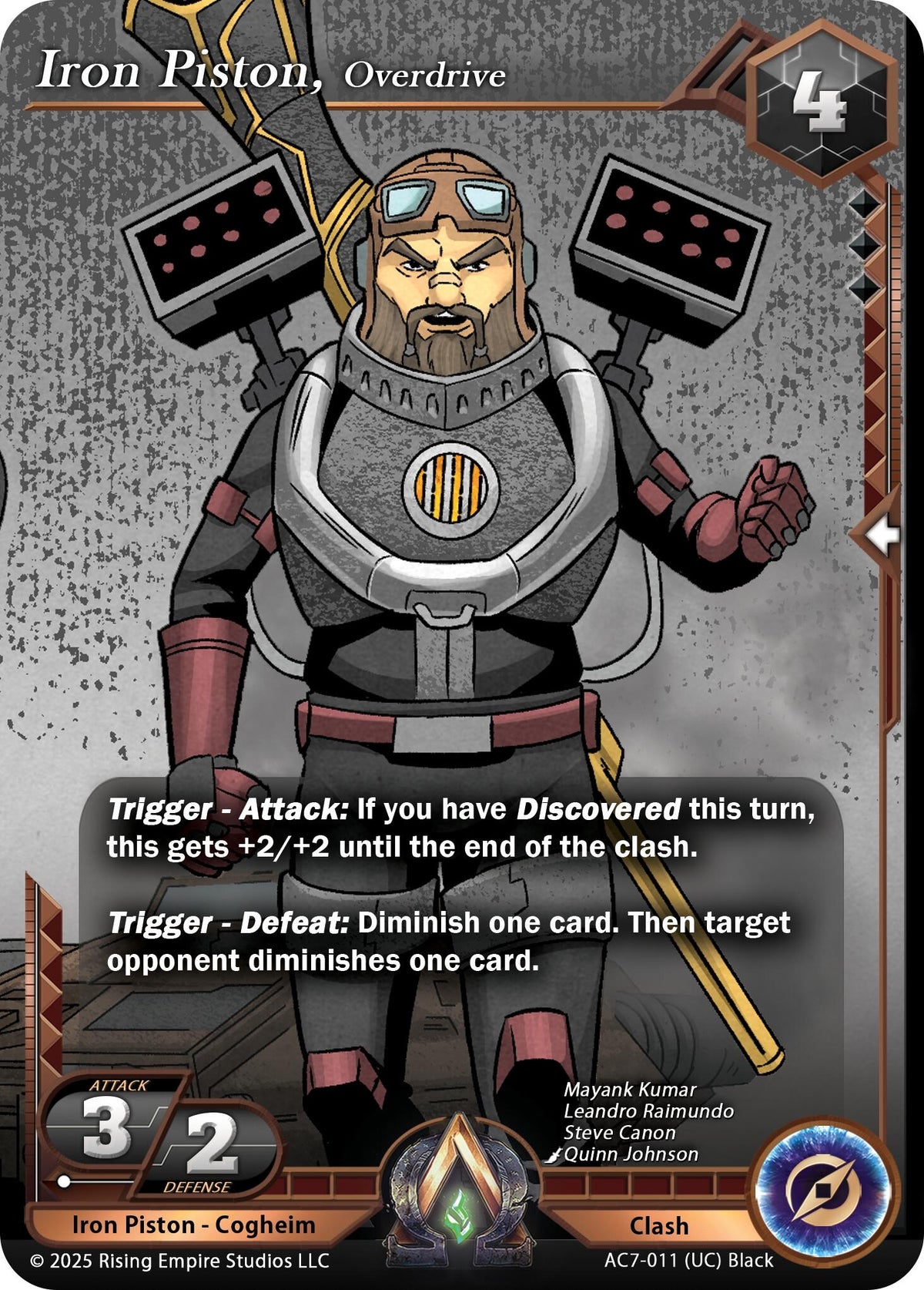Image for Iron Piston, Overdrive (AC7-011) (AC7) - Alpha Clash