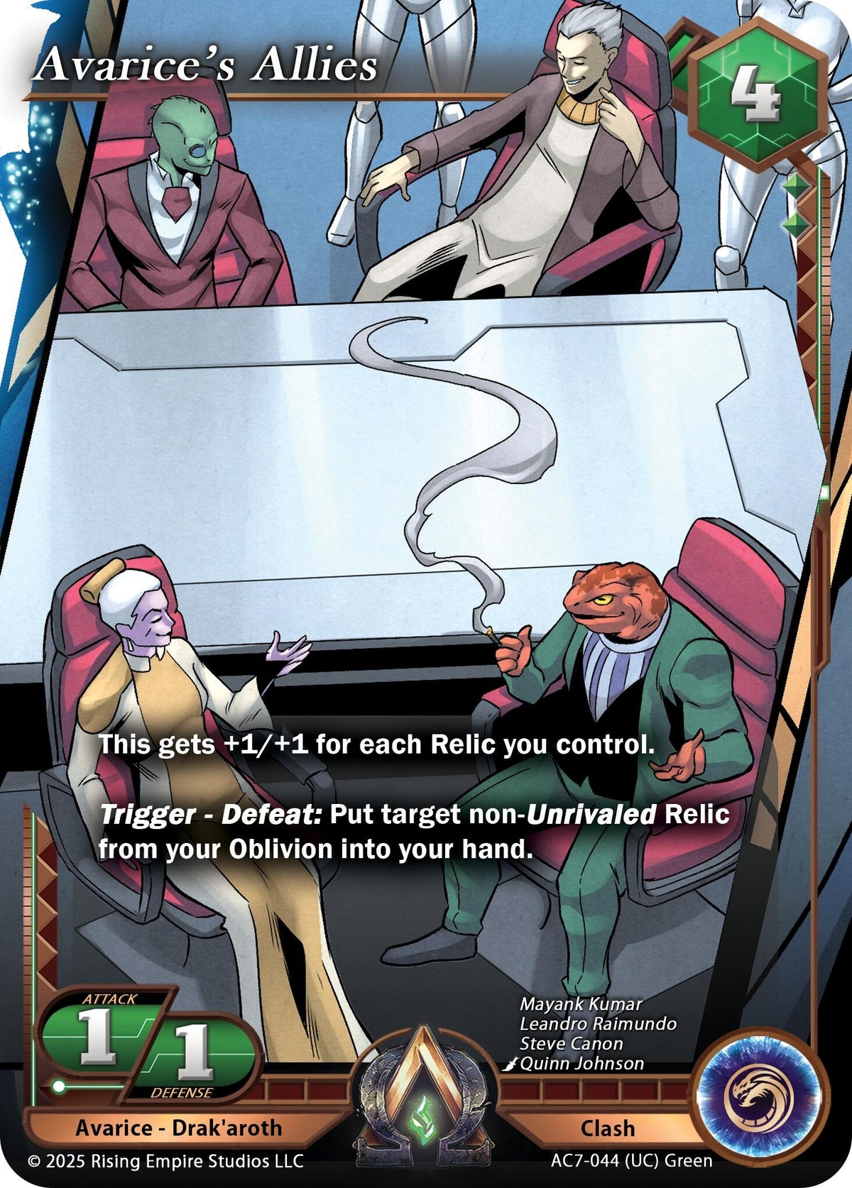 Image for Avarice's Allies (AC7-044) (AC7) - Alpha Clash