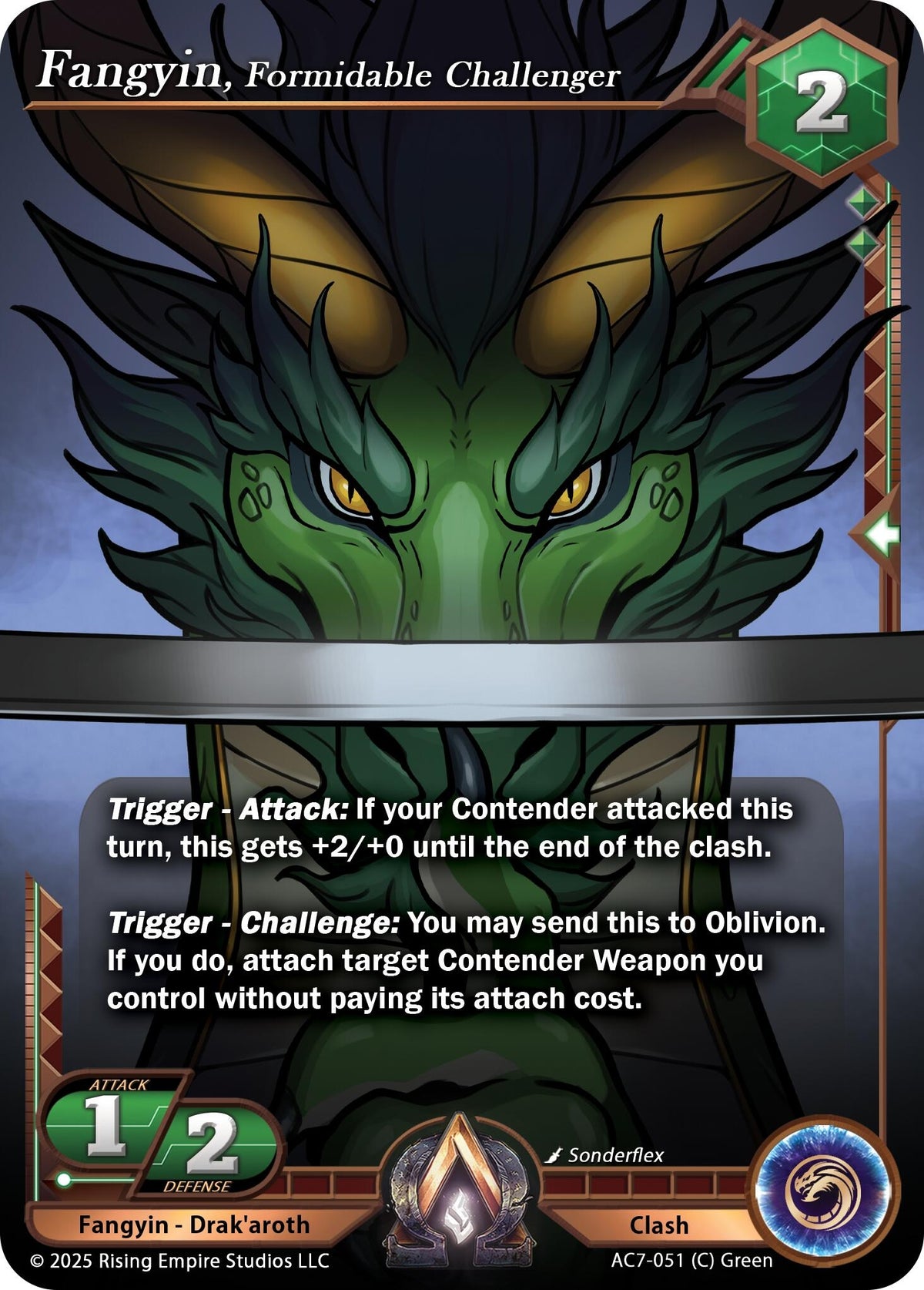 Image for Fangyin, Formidable Challenger (AC7-051) (AC7) - Alpha Clash