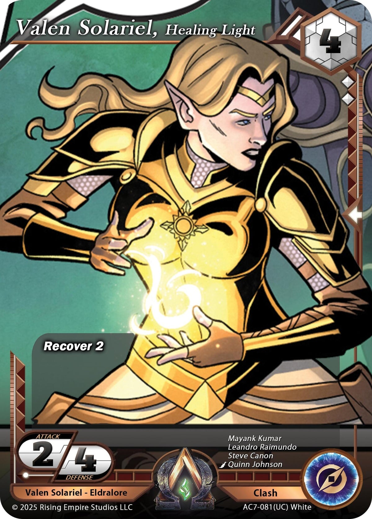 Image for Valen Solariel, Healing Light (AC7-081) (AC7) - Alpha Clash