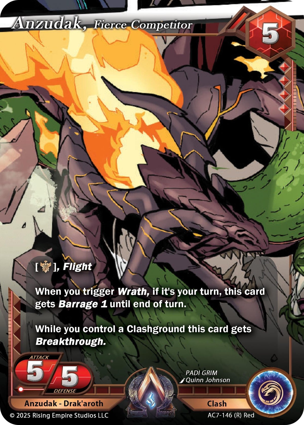 Image for Anzudak, Fierce Competitor (AC7-146) (AC7) - Alpha Clash