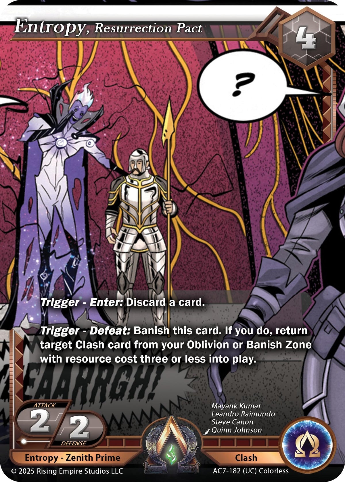 Image for Entropy, Resurrection Pact (AC7-182) (AC7) - Alpha Clash
