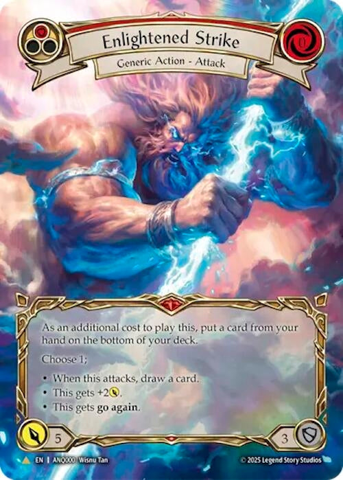 Image for Enlightened Strike (Red) (Extended Art) (ANQ000) (ANQ000) (ANQ) - Flesh and Blood TCG