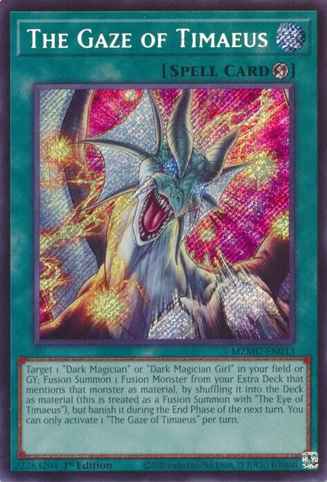 Image for The Gaze of Timaeus (MZMU-EN013) - YuGiOh