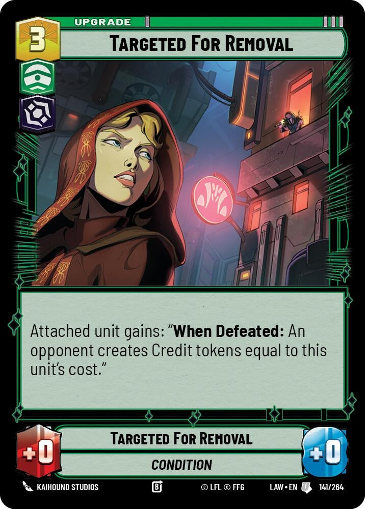 Image for Targeted for Removal (141/264) (LAW) - Star Wars: Unlimited