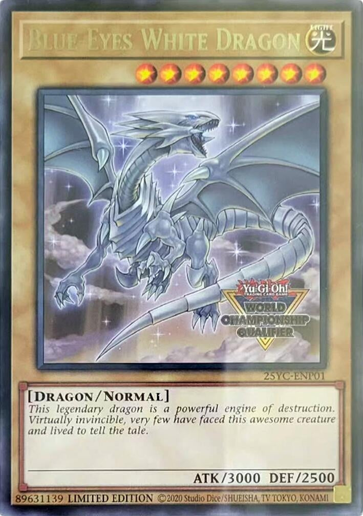 Image for Blue-Eyes White Dragon (World Championship Qualifier) (25YC-ENP01) (25YC) - YuGiOh