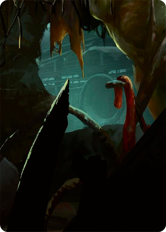 Image for Riptide, Lurker of the Deep // Gravy Bones, Shipwrecked Looter Double Sided Art Card (Bottom Left) (GEM) - Flesh and Blood TCG