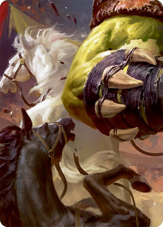 Image for Tuffnut, Bumbling Hulkster // Kayo, Underhanded Cheat Double Sided Art Card (Middle Right) (GEM) - Flesh and Blood TCG