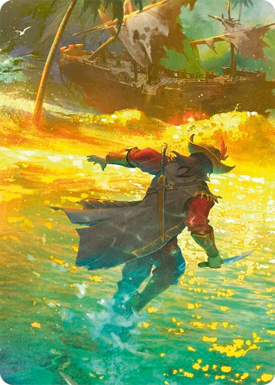 Image for Treasure Island // High Seas Map Doubled Sided Art Card (Middle Right) - Flesh and Blood TCG