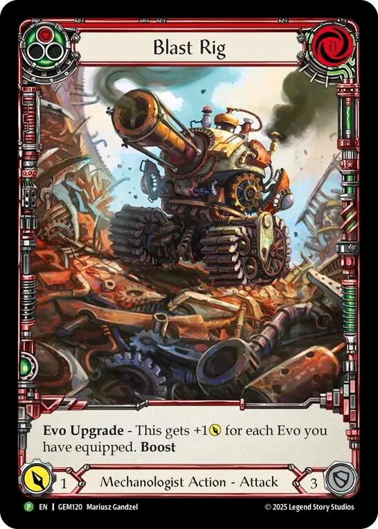 Image for Blast Rig (Red) (GEM120) (GEM) - Flesh and Blood TCG