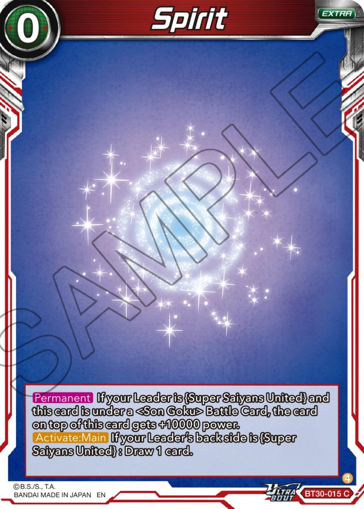 Image for Spirit (BT30-015) (BT30) - Dragon Ball Super: Masters