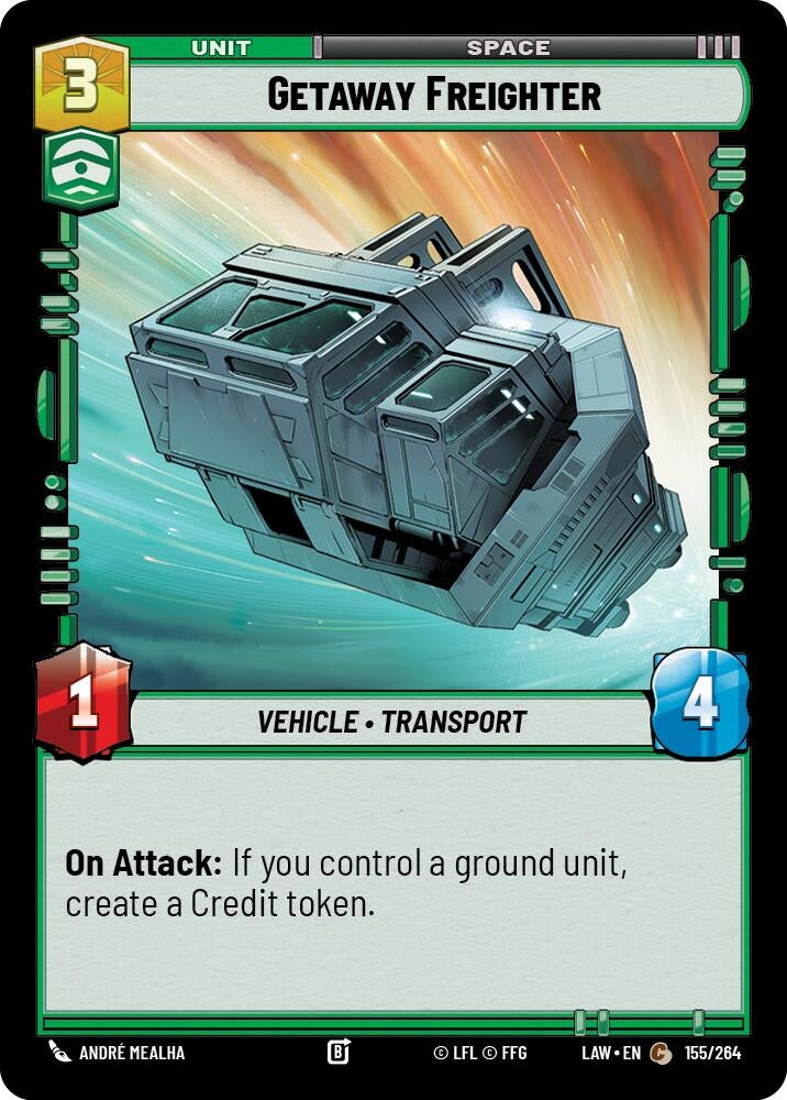 Image for Getaway Freighter (155/264) (LAW) - Star Wars: Unlimited
